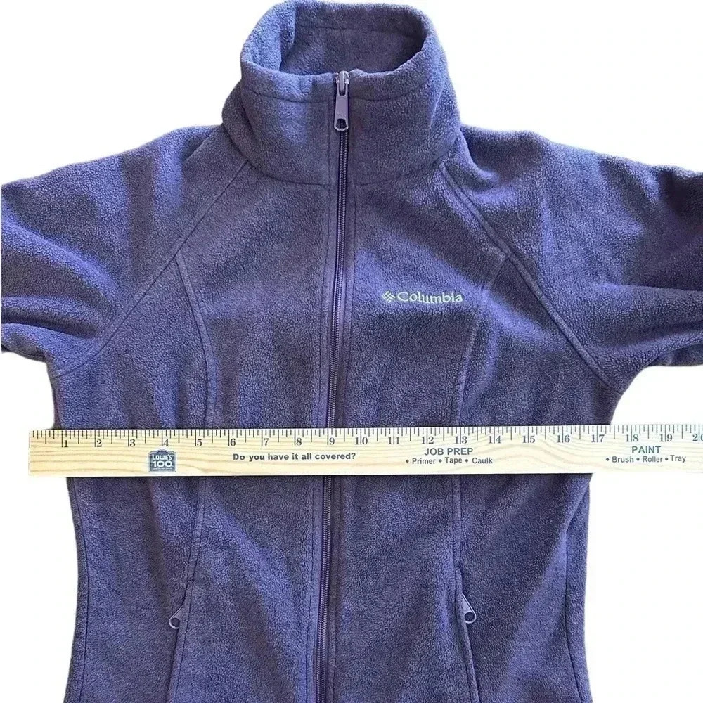 Columbia Fleece Jacket Full Zip Purple Women’s Size XS - Picture 4 of 4